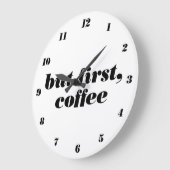 maar eerst de klok voor de koffiemuur (Hoek)