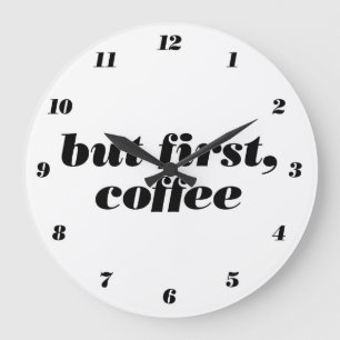 maar eerst de klok voor de koffiemuur