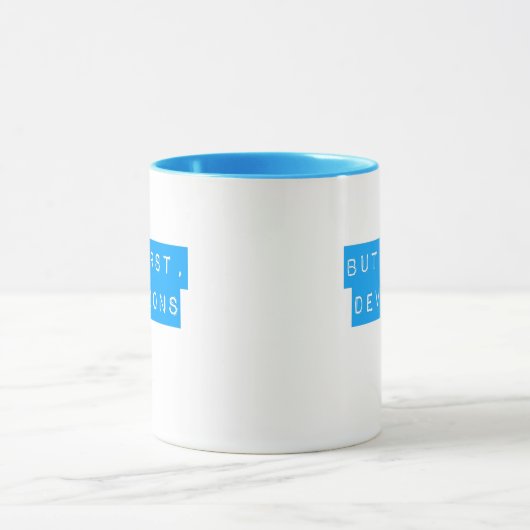 Maar eerst, Devotions Aqua Blue Mok (Midden)