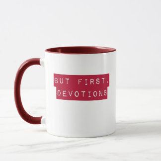 Maar eerst, Devotions Burgundy Mok