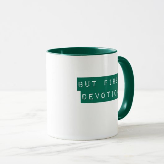 Maar eerst, Devotions Green Mok (Voorkant rechts)