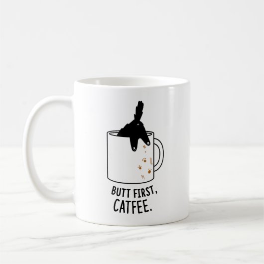 Maar eerst, dure kat-Mok Koffiemok (Links)