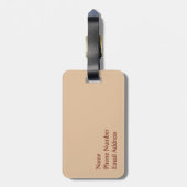 Maar eerst een koffie bagagelabel (Achterkant verticaal)