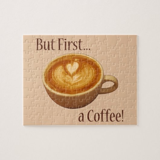 Maar eerst een koffie legpuzzel (Horizontaal)
