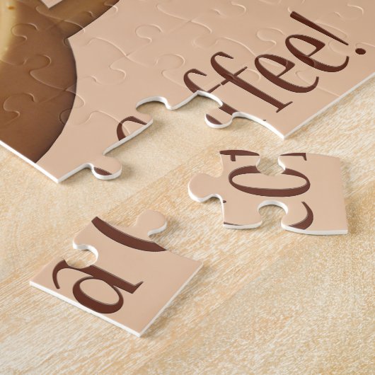Maar eerst een koffie legpuzzel (Zijkant)