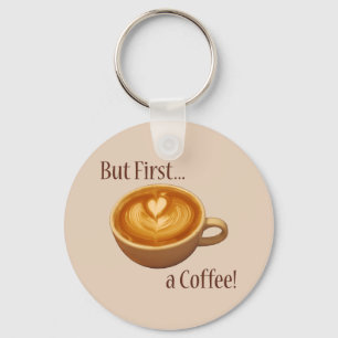 Maar eerst een koffie sleutelhanger