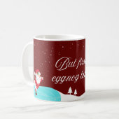Maar eerst, Eggnog Latte! Koffiemok (Voorkant links)