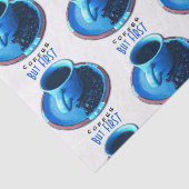 Maar eerst foto van de blauwe beker van COFFEE Tissuepapier (Detail)