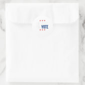 Maar eerst ga stemmen ronde sticker (Tas)