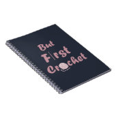 maar eerst haken de grappige gehaakte citaten notitieboek (Rechterzijde)