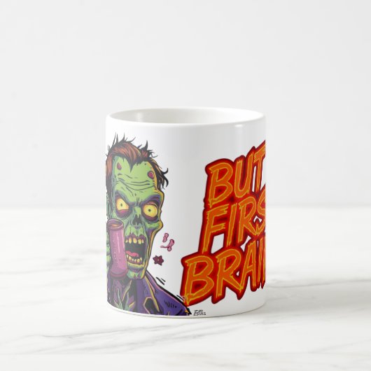 Maar eerst hersenen mok | Grappige zombie koffieko (Center)