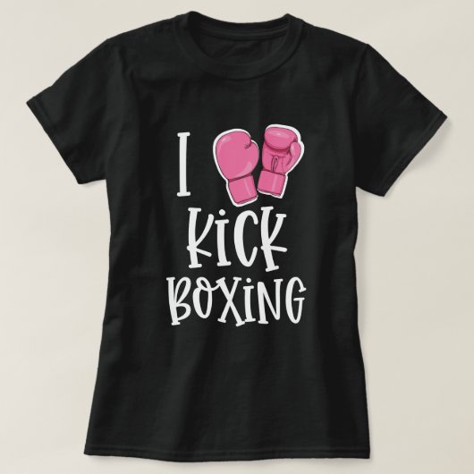 Maar eerst kickboksen grappige vrouwencadeau t-shirt (Design voorkant)