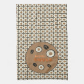 Maar eerst koffee Frosted Donuts Brown Theedoek (Verticaal)