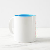 Maar eerst, Koffee. HOE...GRUNT...BREADE... BETER Tweekleurige Koffiemok (Voorkant links)