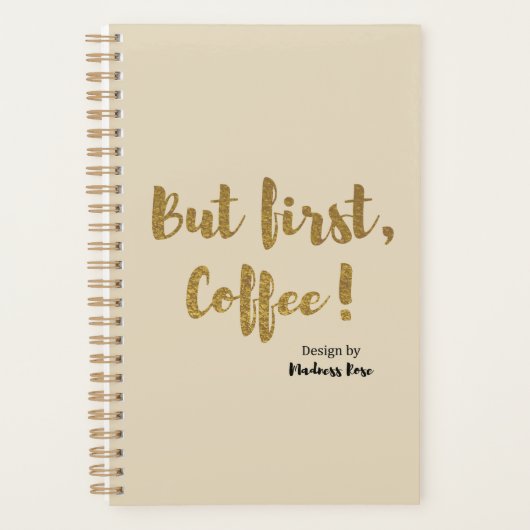 Maar eerst, Koffee. Planner (Voorkant)