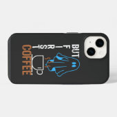 Maar eerst, koffie.b iPhone hoesje (Achterkant horizontaal)