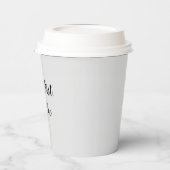 Maar eerst, koffie blanco papieren bekers (Links)