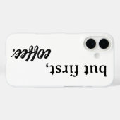 maar eerst koffie Case-Mate iPhone case (Achterkant (horizontaal))