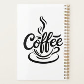 Maar eerst koffie | Chic Modern Schrift Typografie Planner (Achterkant)