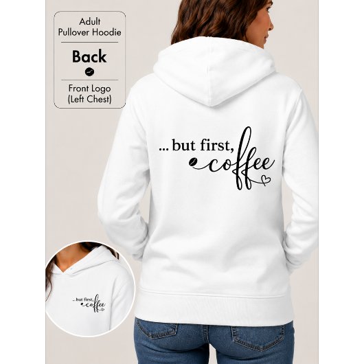 Maar Eerst Koffie Cozy Pullover Hoodie