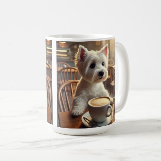 Maar eerst.. Koffie en Westies Mok (Voorkant rechts)