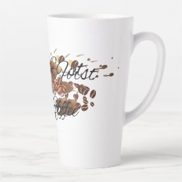 Maar eerst, "koffie" gepersonaliseerde keramische latte mok