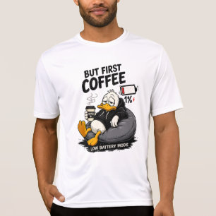 MAAR EERST KOFFIE Grafisch T-shirt Cadeau Idee