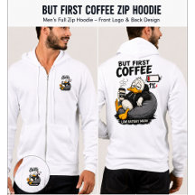 MAAR EERST KOFFIE Grappige Koffie Hoodie Cadeau