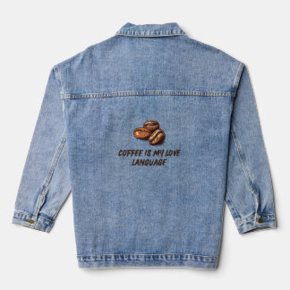 Maar eerst koffie | Grappige koffie liefhebber T-s Denim Jacket
