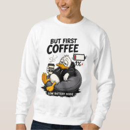 Maar Eerst Koffie Grappige Koffie Sweatshirt Cadea