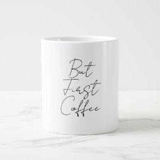 Maar eerst koffie grote koffiekop