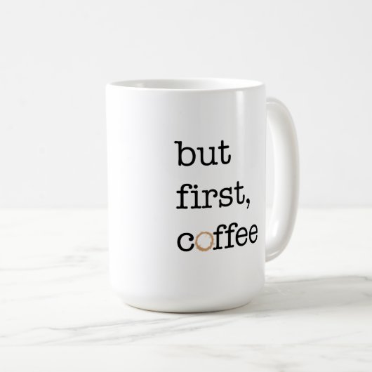 Maar eerst koffie - Inspirerend Mok (Voorkant rechts)