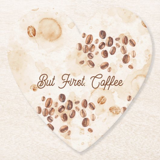 Maar Eerst, Koffie Kartonnen Onderzetters (Voorkant)