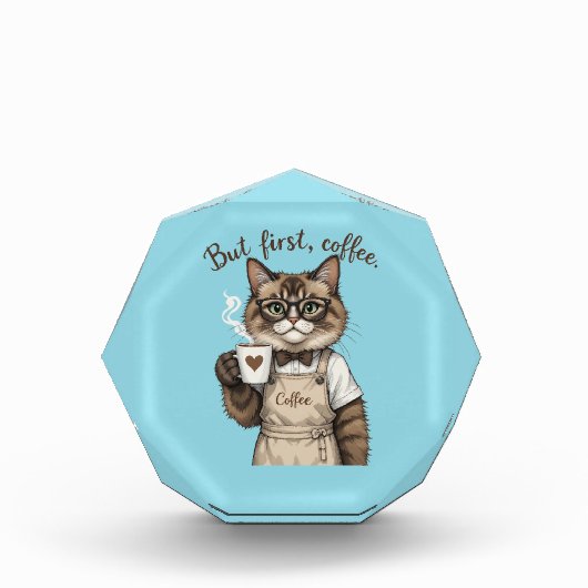 Maar Eerst, Koffie Kat Fotoblokken (Voorkant)