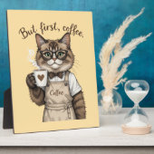 Maar Eerst, Koffie Kat Fotoplaat (Zijkant)