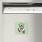 Maar Eerst, Koffie Kat Magneet (Insitu (Vaatwasser))