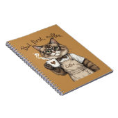 Maar Eerst, Koffie Kat Notitieboek (Rechterzijde)