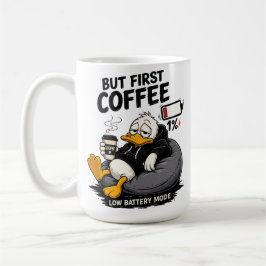 MAAR EERST KOFFIE Koffieliefhebber Geschenkmok Koffiemok