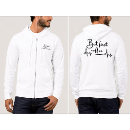 Maar Eerst Koffie Koffieliefhebber Ritssluiting Ho Hoodie