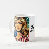 Maar eerst koffie. koffiemok (Voorkant links)