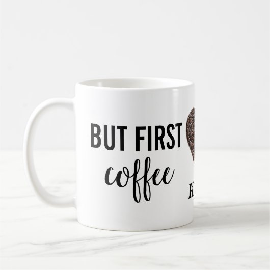 Maar eerst koffie koffiemok (Links)