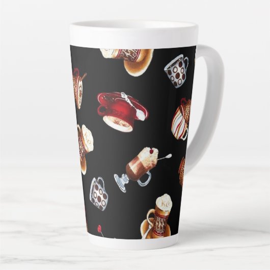 Maar eerst koffie latte mok (Rechterhoek)