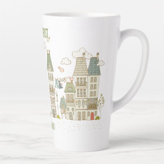 Maar eerst koffie latte mok (Rechts)