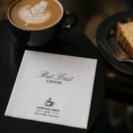 Maar Eerst Koffie Maatwerk Zakelijk Logo Papieren  Servet