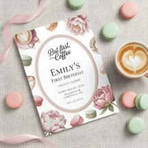 Maar Eerst Koffie Meisje Cafe Feestje Eerste Verja