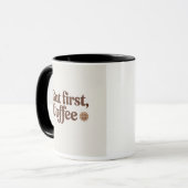 Maar eerst koffie mok (Voorkant links)