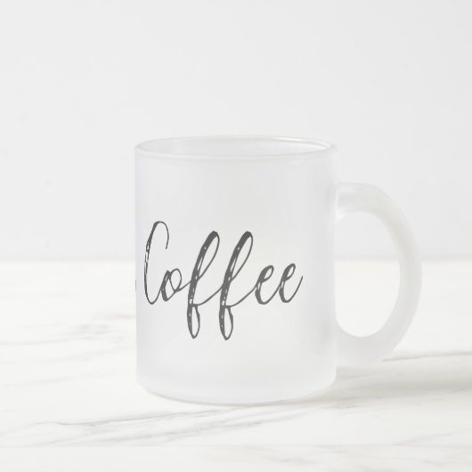 Maar eerst, koffie-Mok Matglas Koffiemok (Rechts)