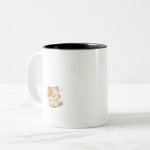 Maar eerst koffie Mok met Schattige kat (Voorkant links)