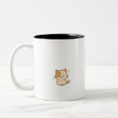 Maar eerst koffie Mok met Schattige kat (Links)