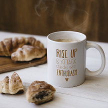 Maar eerst koffie – Mok met vette bruine letters
